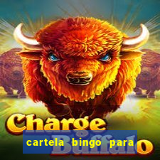 cartela bingo para cha de cozinha imprimir gratis